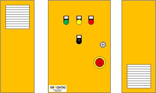 Krachtig Economical 0.55kW 400VAC DOL Panel